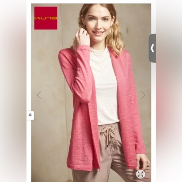 Peruvian Connection like Women Cardigan SALMA baby alpaca and silk XS petal pink - Picture 1 of 12